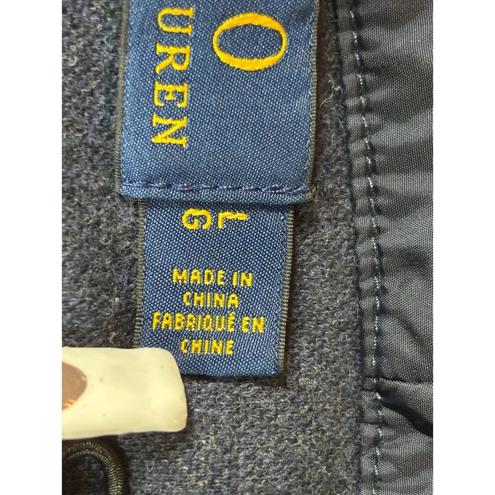 Polo Ralph Lauren Men Blue Full Zip Hoodie Jacket L‎ Lightweight Nylon Blend